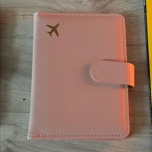 Pink Travel Passport Holder